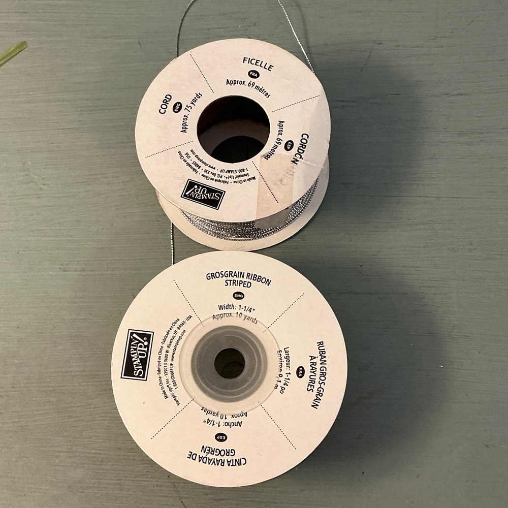 Stampin' Up! Lot of 26 Spools of Ribbon of Various Colors, Sizes & Designs - Picture 12 of 16